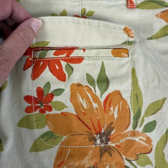 Eddie Bauer Stretch fall floral stretch skirt, size 12 - Picture 6 of 8